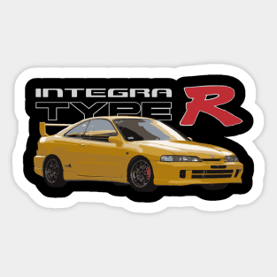 Type R integra DC2 Phoenix Yellow JDM MUGEN Sticker